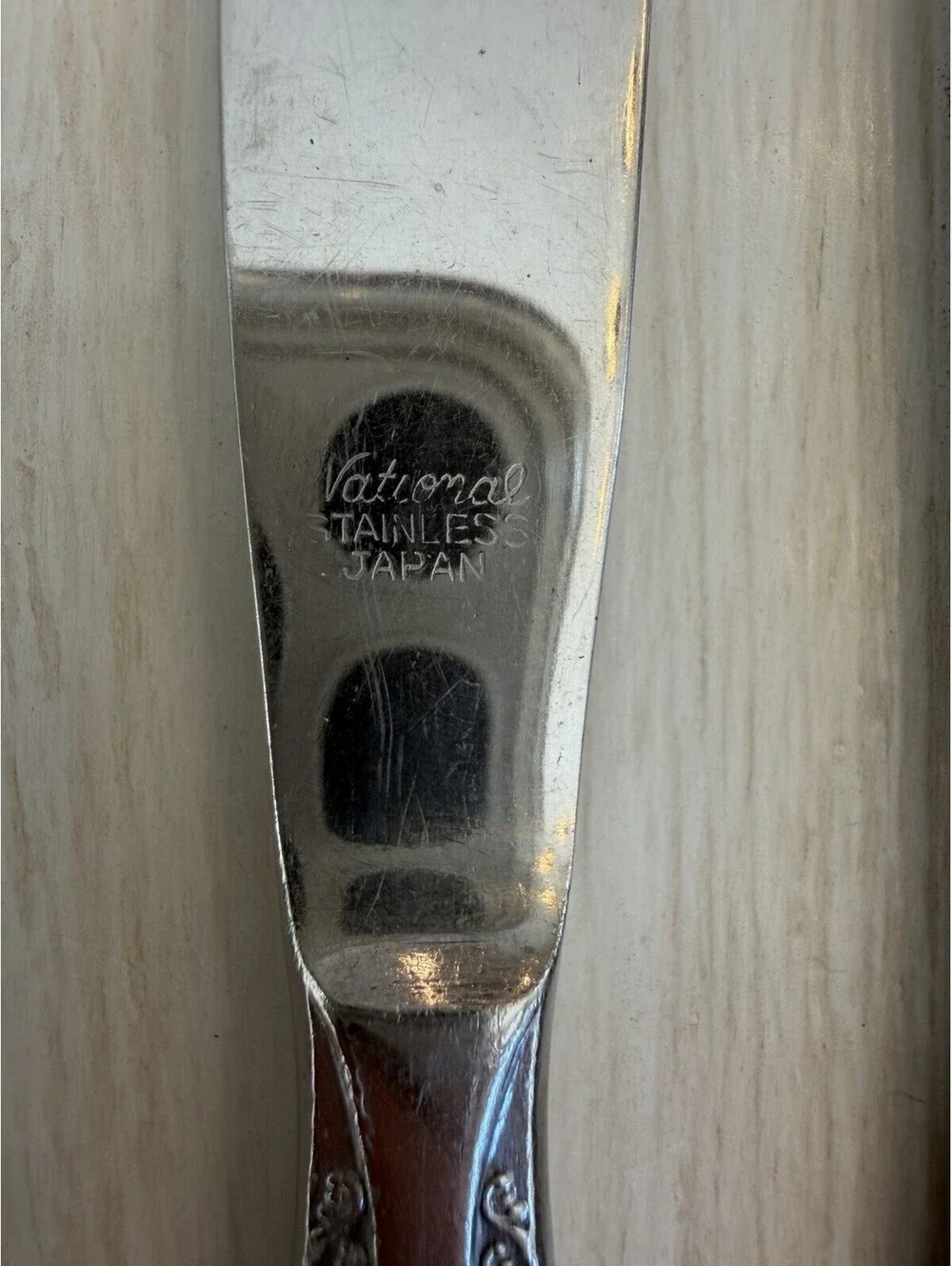 National Stainless “Granada” Dinner Knives Set Of 5 Japan